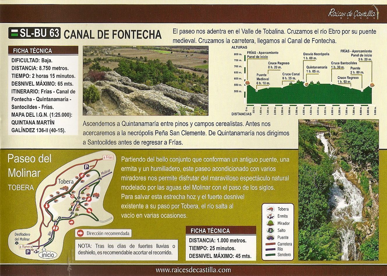 Senderismo Frías: Ruta SL-BU 63 Canal de Fontecha - Burgos - Foro Castilla y León