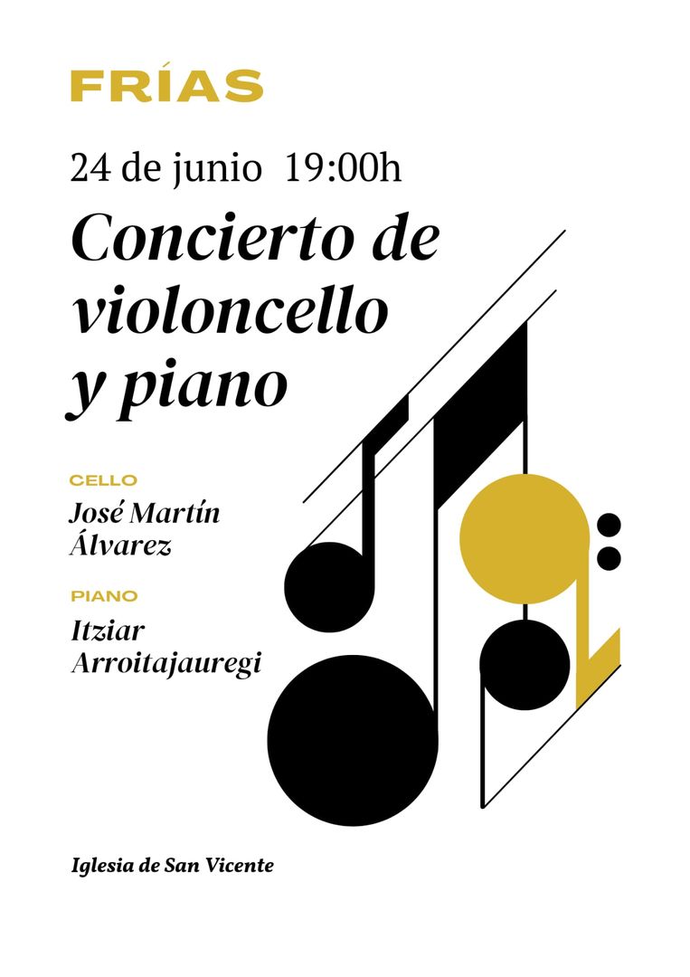 Concierto de violoncello y piano en Frías