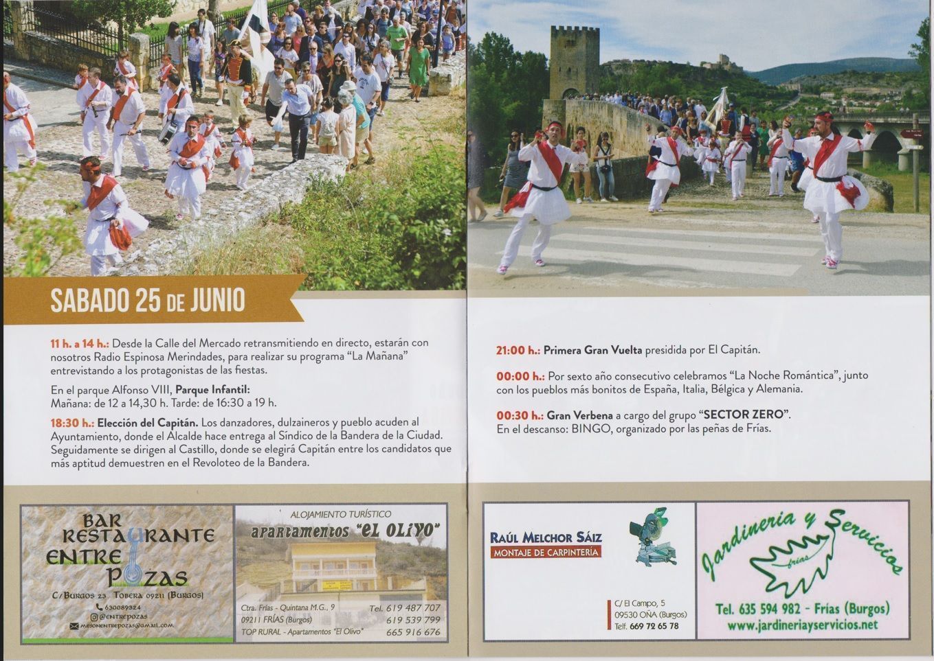 Programa de Fiestas San Juan -Frías 2022