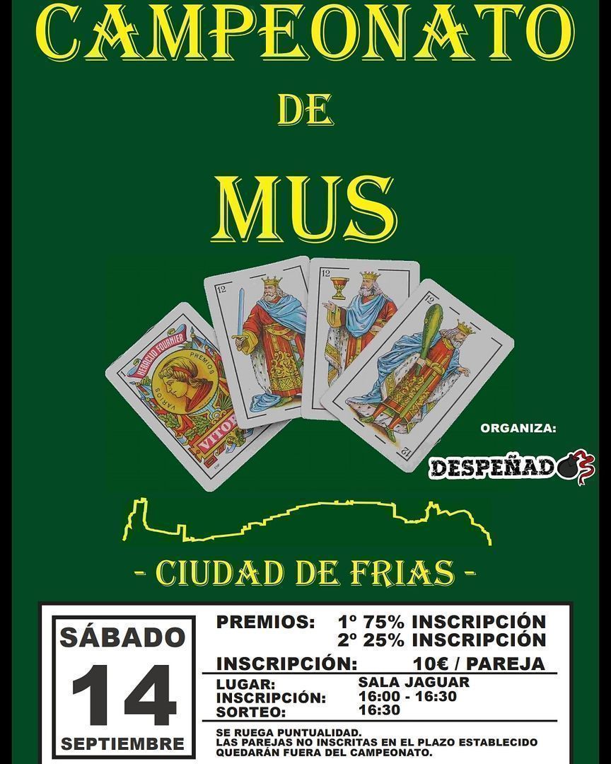 Campeonato de Mus y Concurso de Pintxos. Fiestas del Cristo 2019