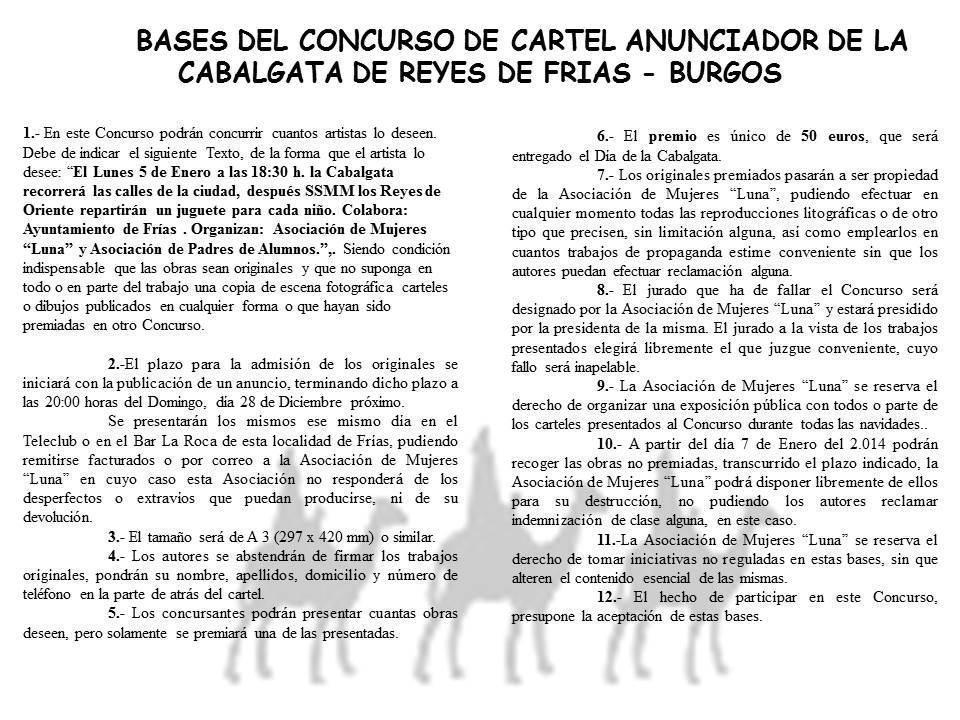 XII concurso del cartel anunciador de la cabalgata de Reyes