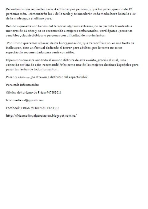 TERRORIFRÍAS 2015