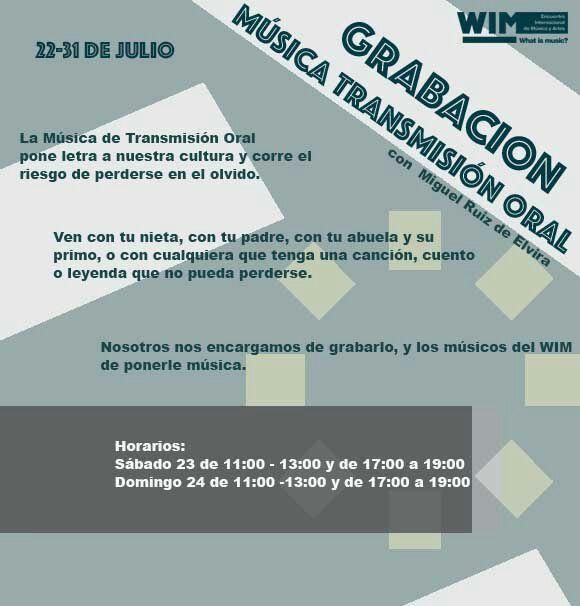 Actividades gratuitas WIM 2016