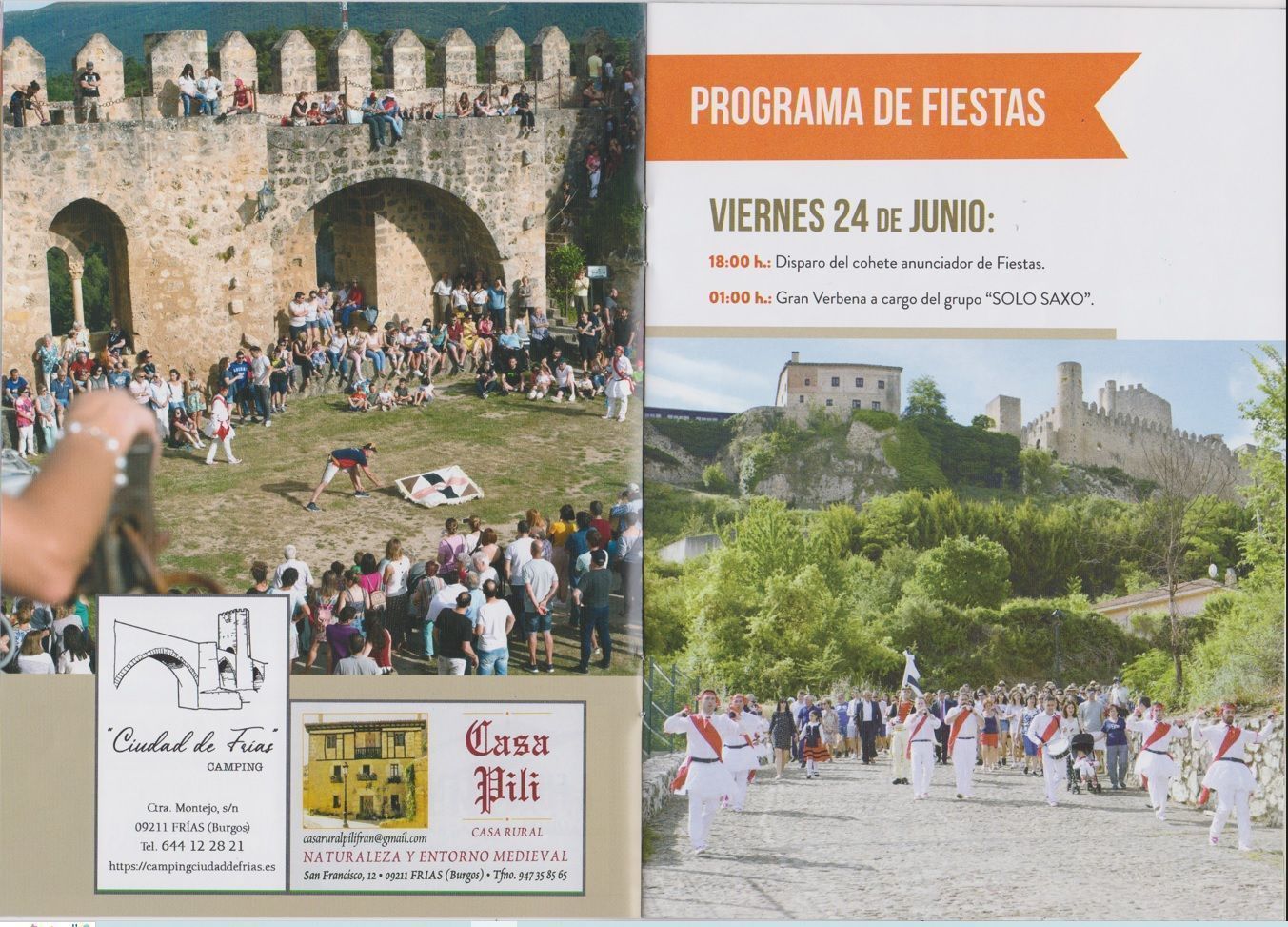 Programa de Fiestas San Juan -Frías 2022