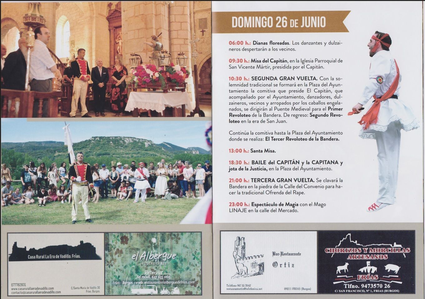 Programa de Fiestas San Juan -Frías 2022