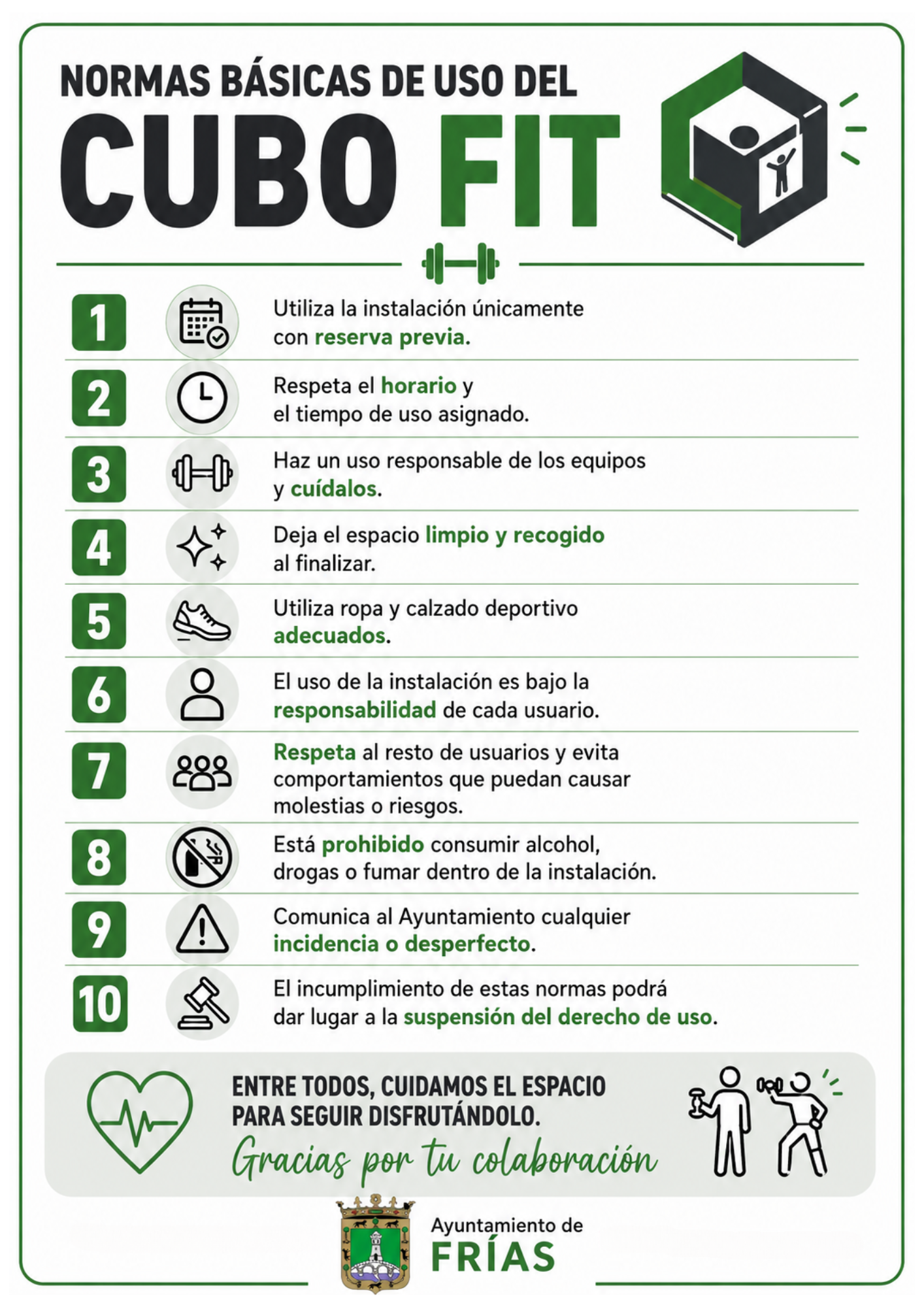 Normas báscias del Cubo Fit